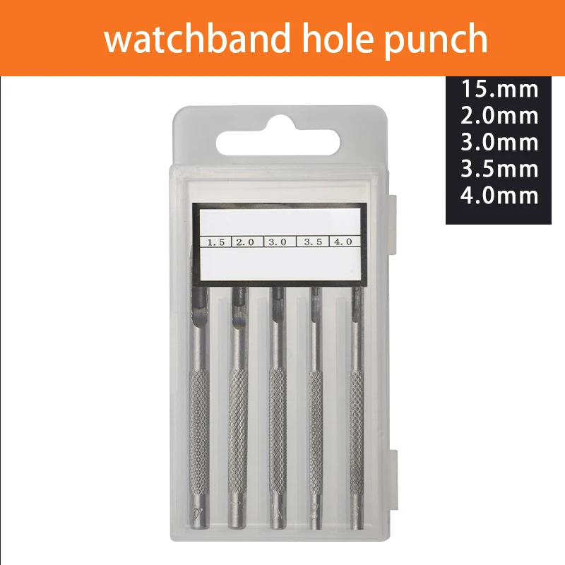 5PCS Watchband punch Manual DIY tool Leather round punch Punch 1.5-4mm Belt punch Punch Leather product Punch tool