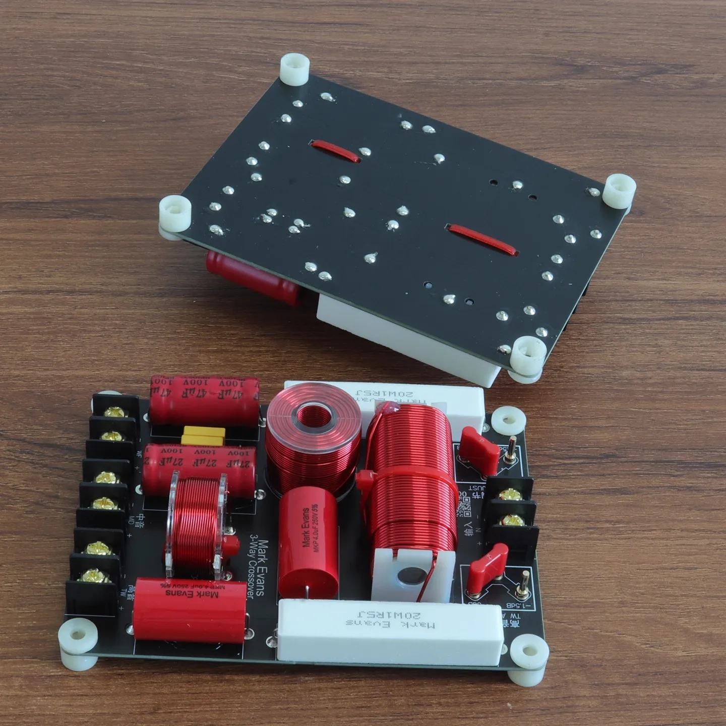 1PC GHXAMP 350W Crossover 3-Wege-Frequenzteiler für HiFi-Regallautsprecher der Black Obsidian-Serie 470HZ 3500HZ, 139x89mm – Detail 10