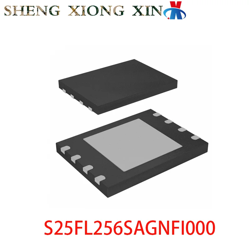 10pcs/lot 100% NEW S25FL256SAGNFI000 8-WSON Memory Chip S25FL256SAGNF FL256SAIF00 Integrated Circuit