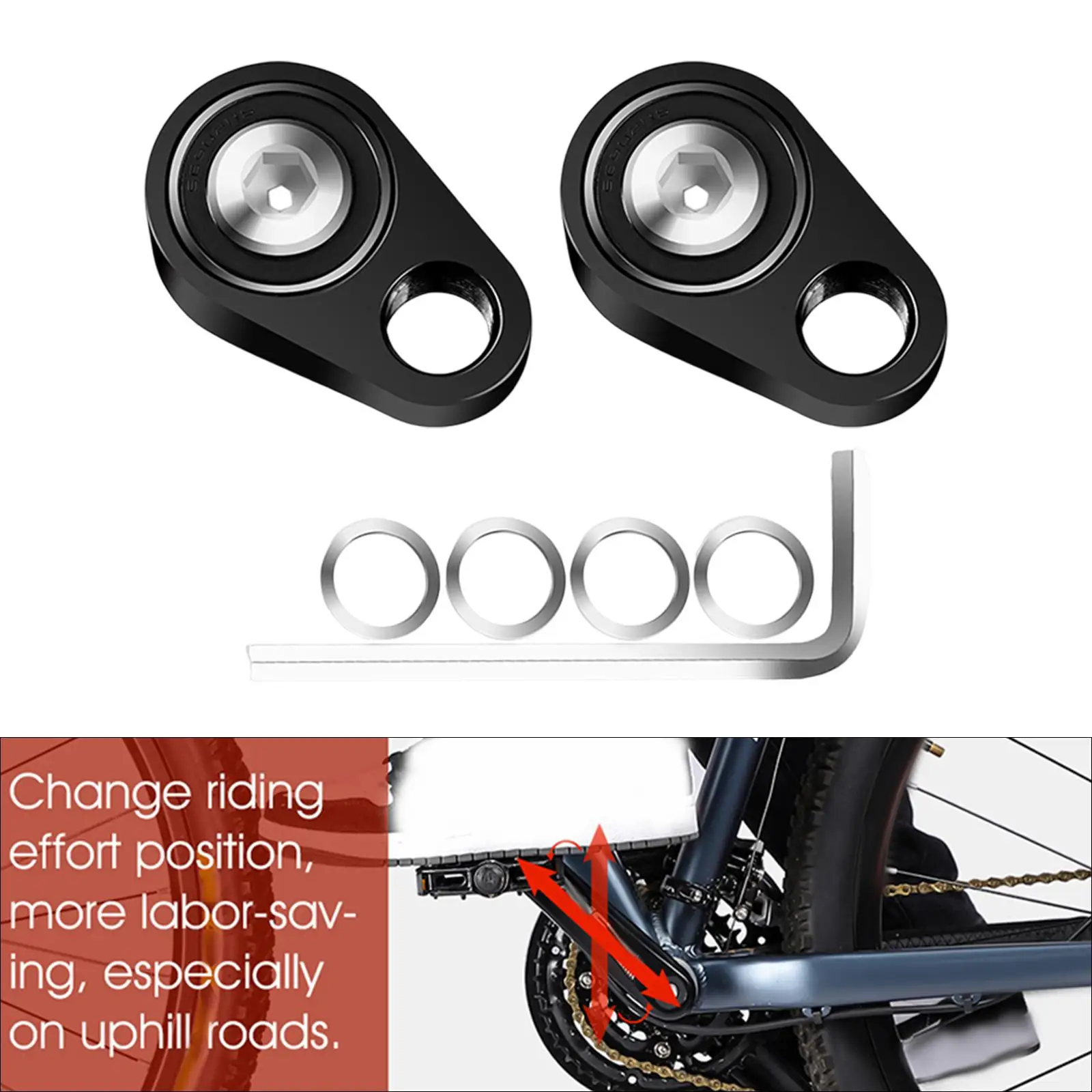 

Bike Pedal Adapter Labor Saving Cycling Device Pedal Extender for Road Bike