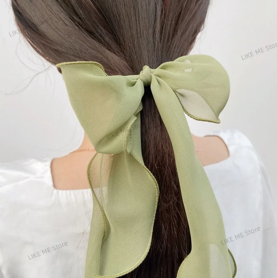 Cuerda para el cabello de encaje, bandas elásticas para el cabello a la moda de verano, pasador de Súper Hada, lazo de Organza, diadema serpentina para niñas, accesorios para el cabello