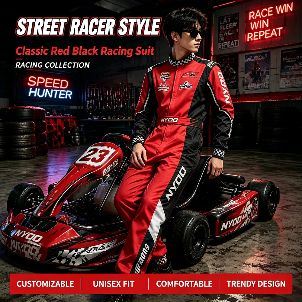 Men'S Formal Beach Wear - Adult One-piece Kart Racing Training Suit