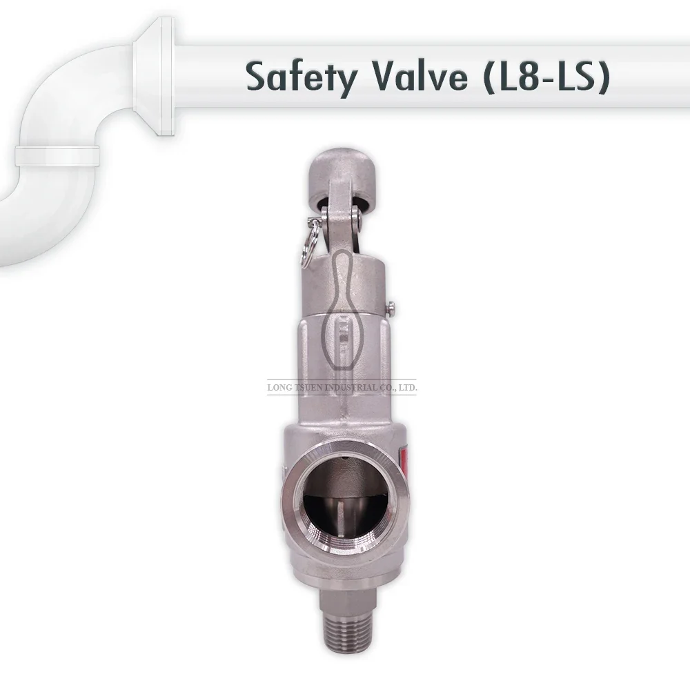 Sustaining pressure L8-LS with lever handle stainless safety relief valve