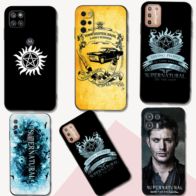 Black Tpu Case For Motorola Moto G31 G40 Fusion G41 G50 G51 G10 G20 G30 G100 5G G22 Supernatural Jared Padalecki