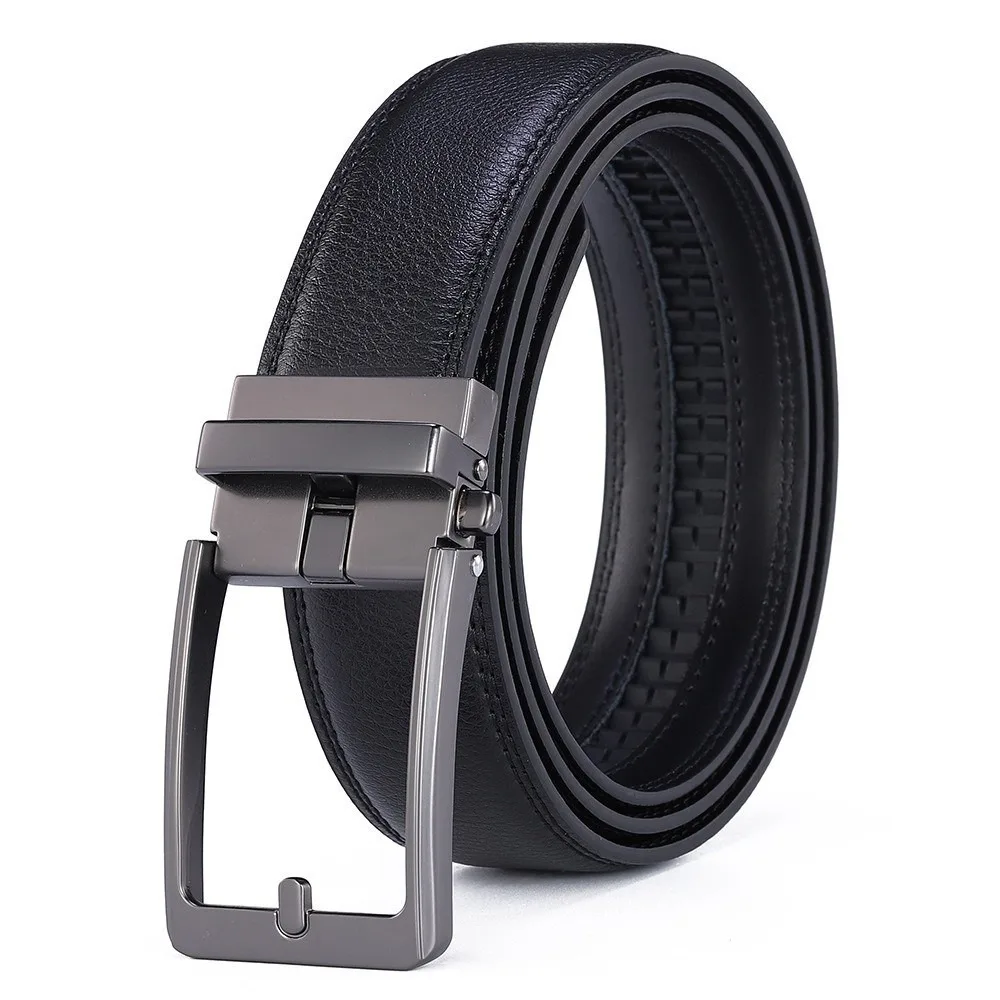 

Fashion 3.5cm Width Men Belt Metal Pin Buckle Zinc Alloy Leather Waist Belt Adjustable Waistband Men's Business Belt Jeans