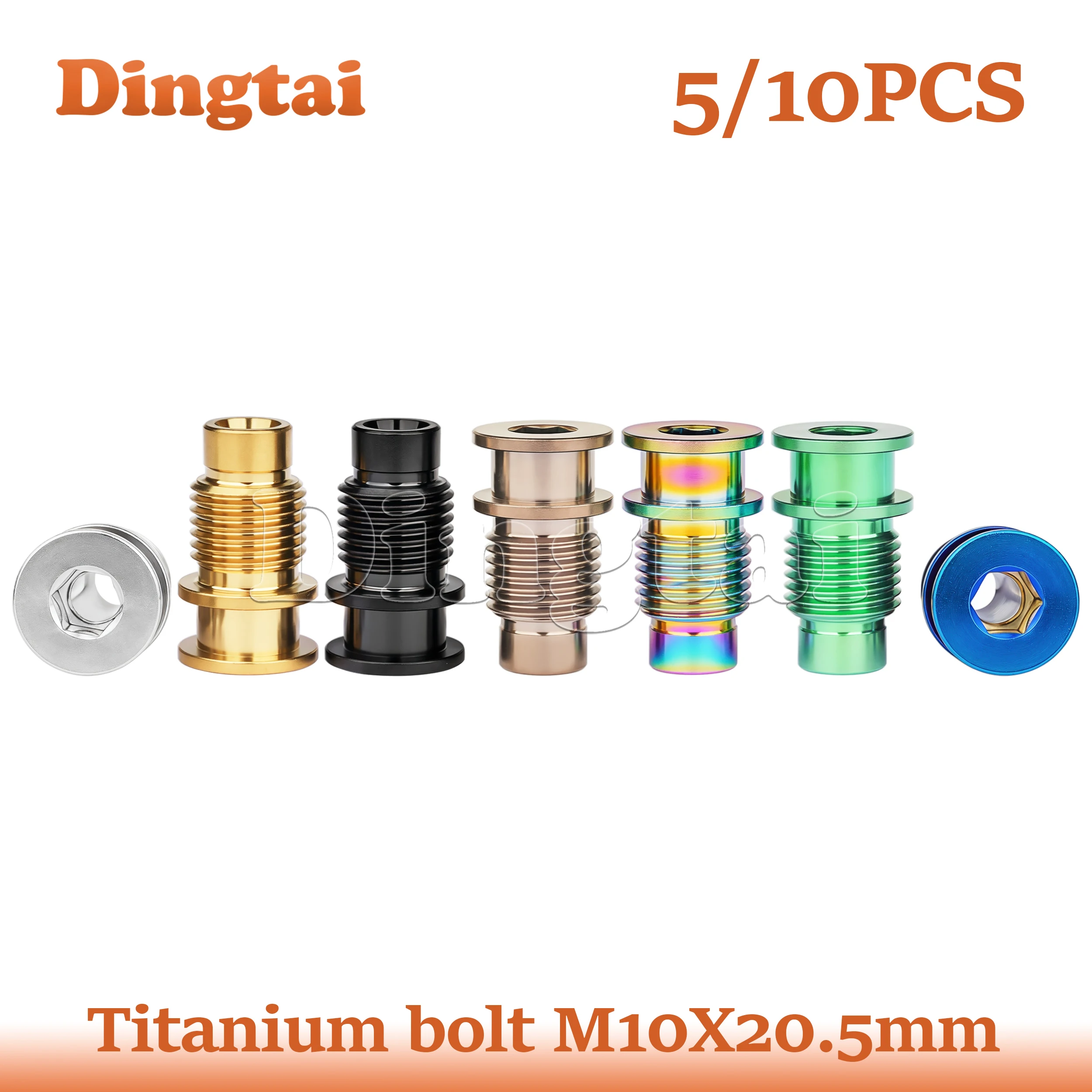 

Комплект титановых винтов Dingtai (5/10 шт.) M10X20.5мм для крепления вращающегося вала заднего переключателя скоростей велосипеда R8000
