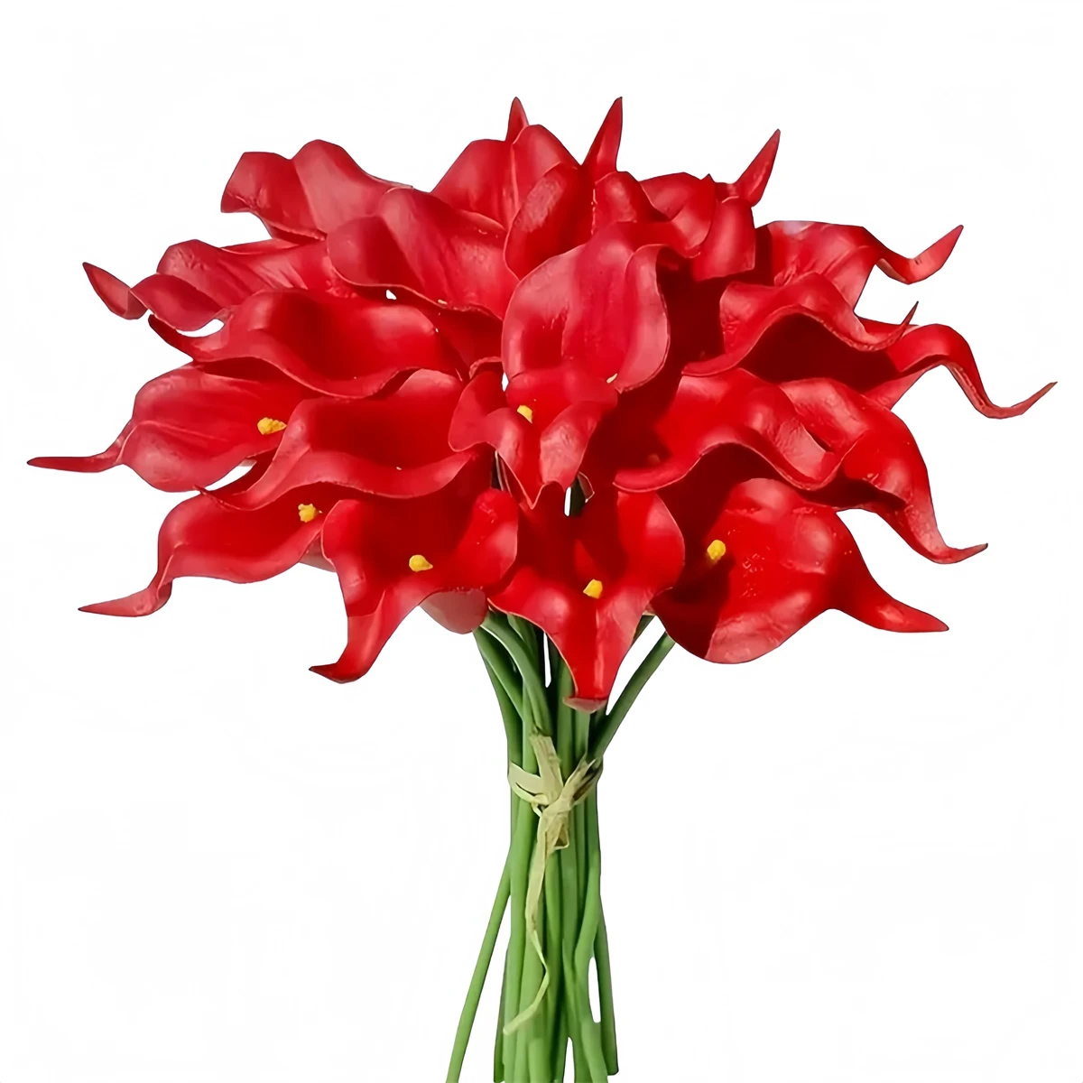 

PU Faux Calla Lily Artificial Flowers 10 Pieces for Wedding Floral Designs Vase Centerpieces and Home Decoration