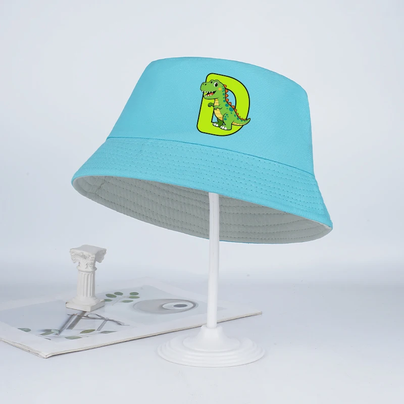Cute Dinosaur 26-Letter Kids' Bucket Hat – Sun Hat for Boys and Girls Ages 2–6, Perfect for Summer Beach Play, Kids' Gift - view 5