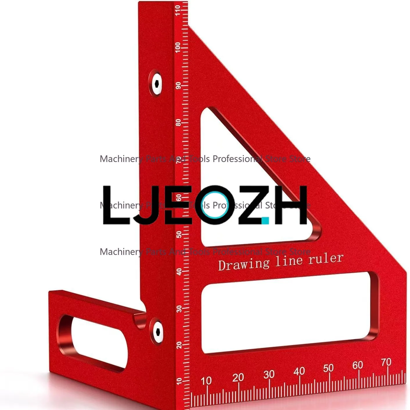 Right Angle Ruler Triangular Scriber Scribing Gauge Angle Ruler Aluminum Alloy Triangular Ruler