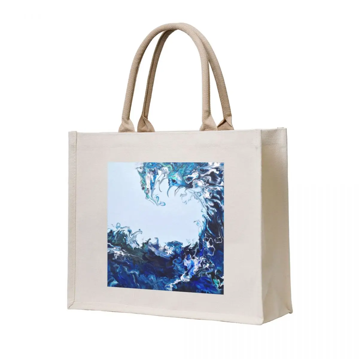 

Wave Crest Tote Bag hand bag tote bags men Eco bag