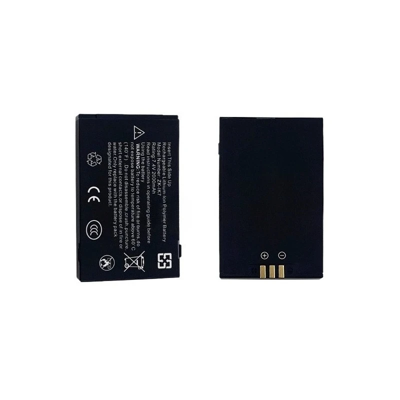 بطاريات جديدة قابلة للشحن ZK-IK7 7.4 فولت 2000 مللي أمبير في الساعة لـ ZKTeco CM20 CM60 لبطارية احتياطية Iface701/702 502/AI302 #2