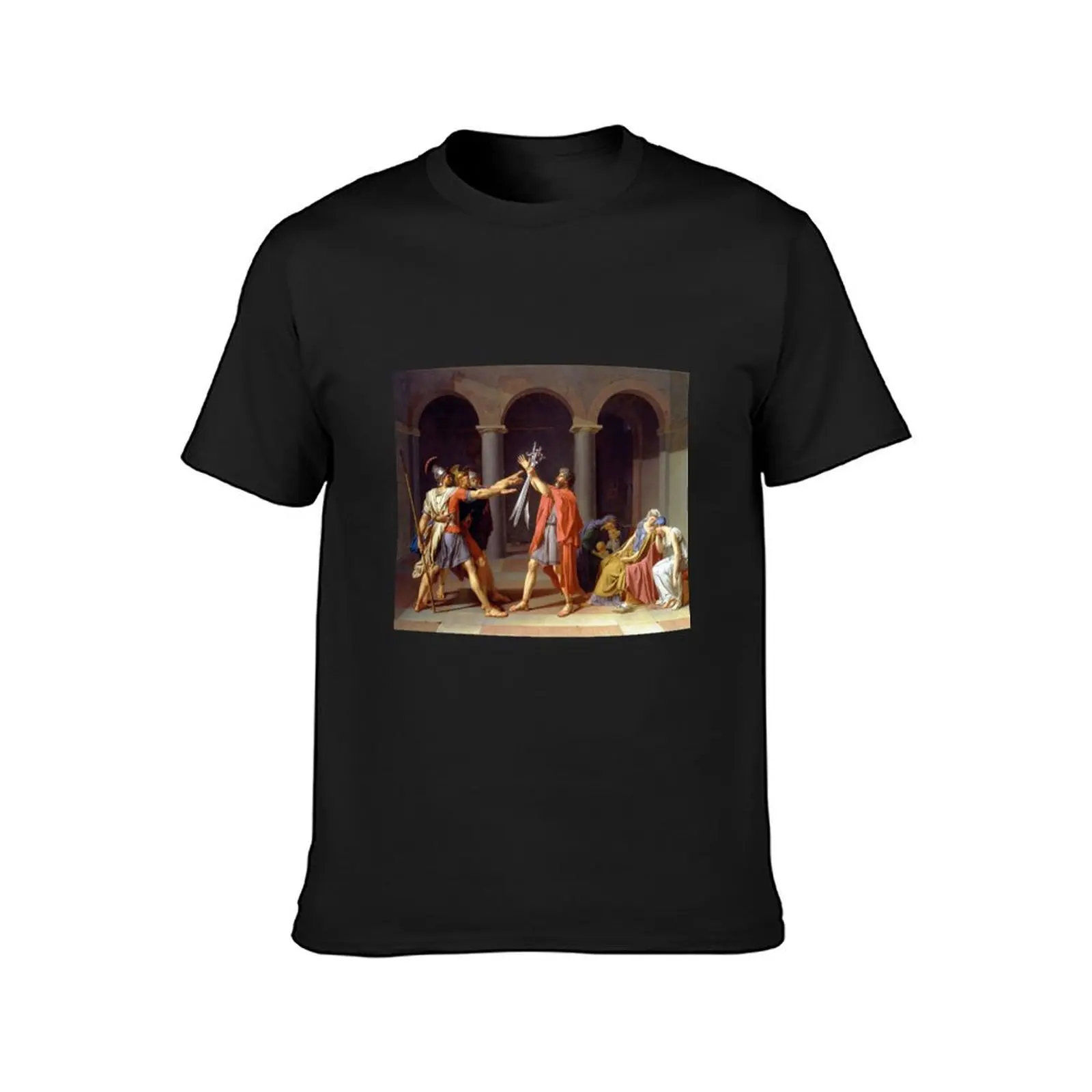 Oath of the Horatii by Jacques-Louis David (1784) T-Shirt Aesthetic clothing tees plus sizes customizeds men clothings