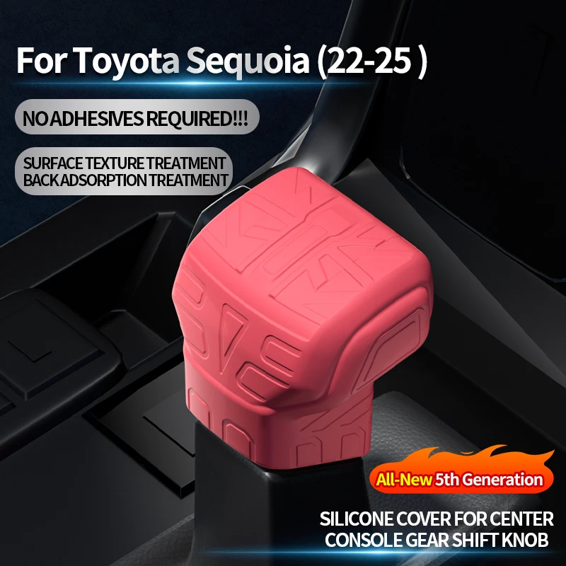

Car Silicone Gear Shift Knob Cover Boot Anti-Slip Lever Shifter Boot Interior Premium Tuning Accessories For Toyota-Specific