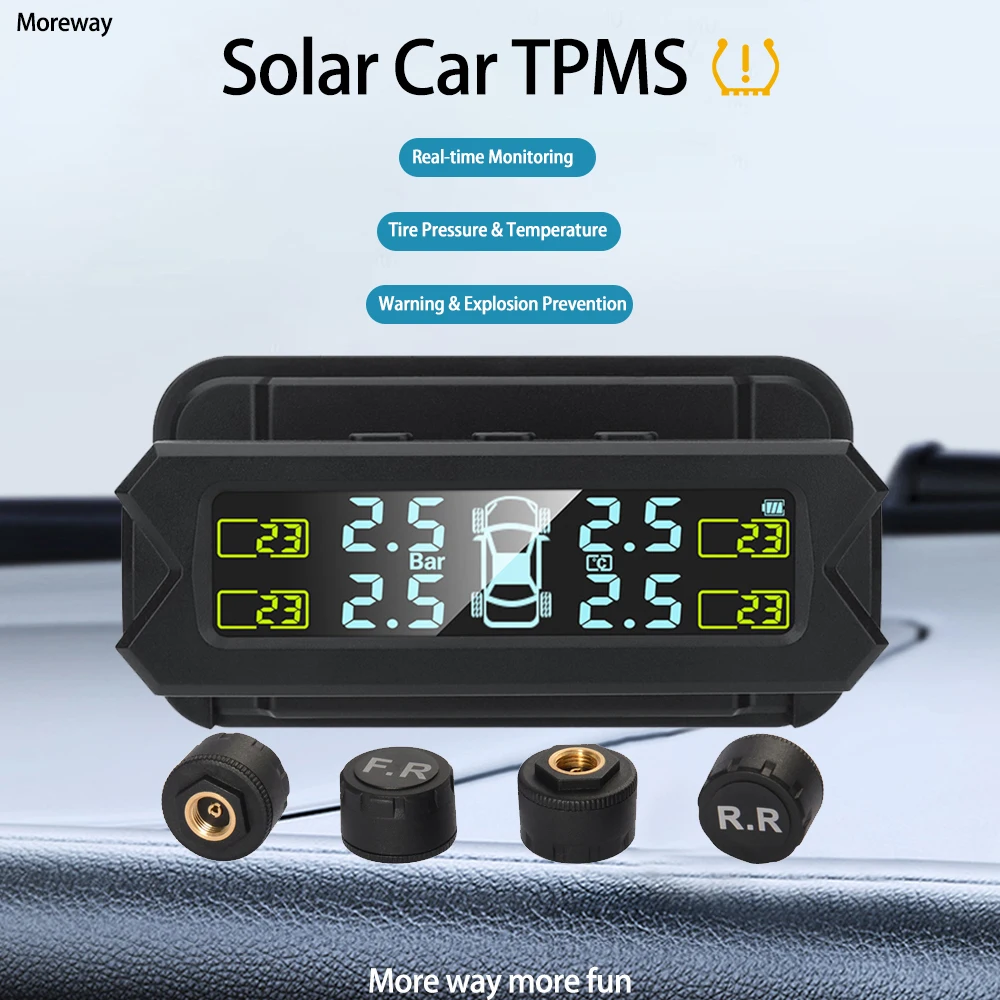

Moreway Solar Power Tire Pressure Monitoring Display for Toyota Camry 2011 Corolla 2014 Yaris 2009 Levin Alphard 2010 Accessorie