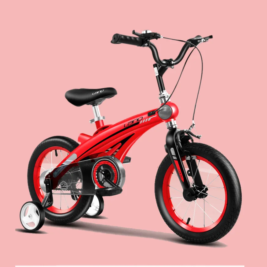 Children's Bicycle New Double Disc Brake Children's Three-wheeled Bicycle 12 Inch 14 Inch 16 Inch Children's Outdoor Sports Bike