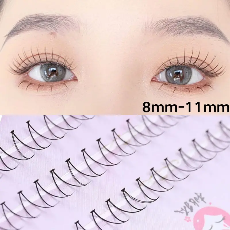 V-shaped Eyelash Clusters Curling Single-cluster Eyelashes Natural Cross False Eyelashes DIY Fairy Grafting Eyelash Extension