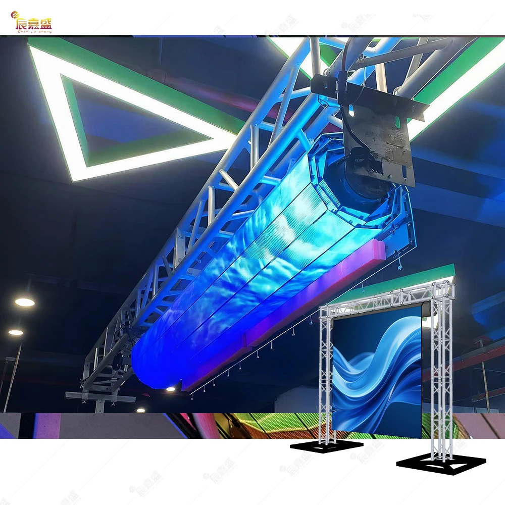 

ZJZ P2.6 DJ Booth Down Floor Mat Video Flexible Full Color Rolling LED Screen Panel TV Wall Foldable Roll up Display
