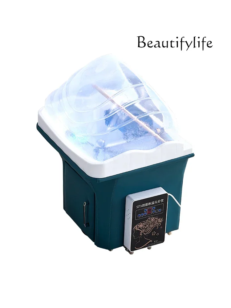 shampoo bed removable ear collection hair care  head treatment instrument with fumigation water circulation shampoo machine