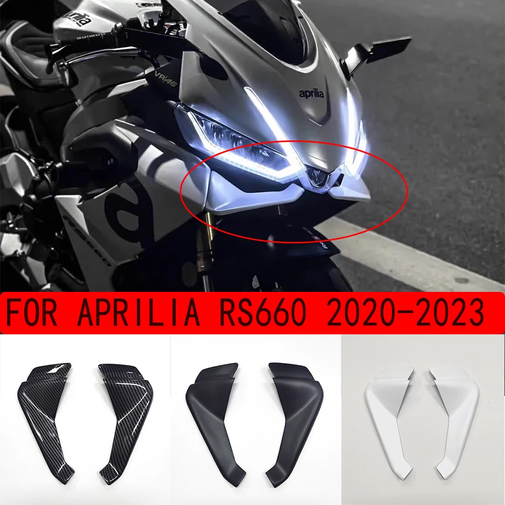 RS660 NEW Motorcycle Front Lip Wind Wing Cover Cone Aerodynamics Fairing Winglets For Aprilia RS 660 rs660 2021 2022 2023 2024