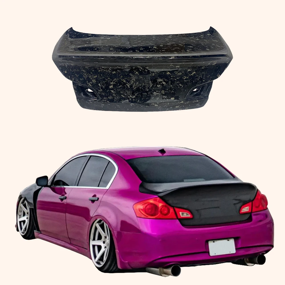 

Brand New For Infiniti G37 4 Door Sedan 08-13 Forged Carbon DC Style Rear Trunk (no Hole)