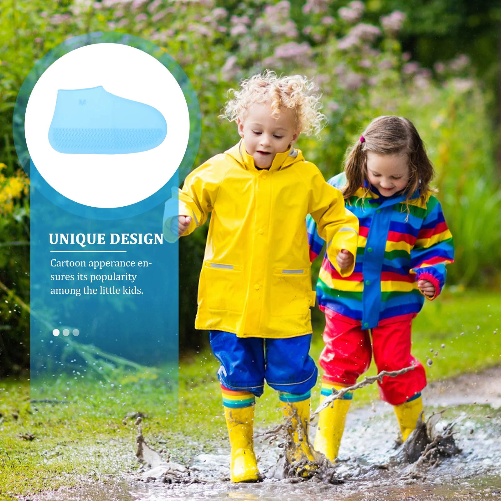

Waterproof Shoe Cover Covers Shoes Reusable Non-slip Rainproof Protectors Child