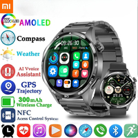 Xiaomi GPS NFC Smart Watch Men 360*360 AMOLED Screen Heart rate Bluetooth Call IP67 Waterproof Man Smartwatch 2024