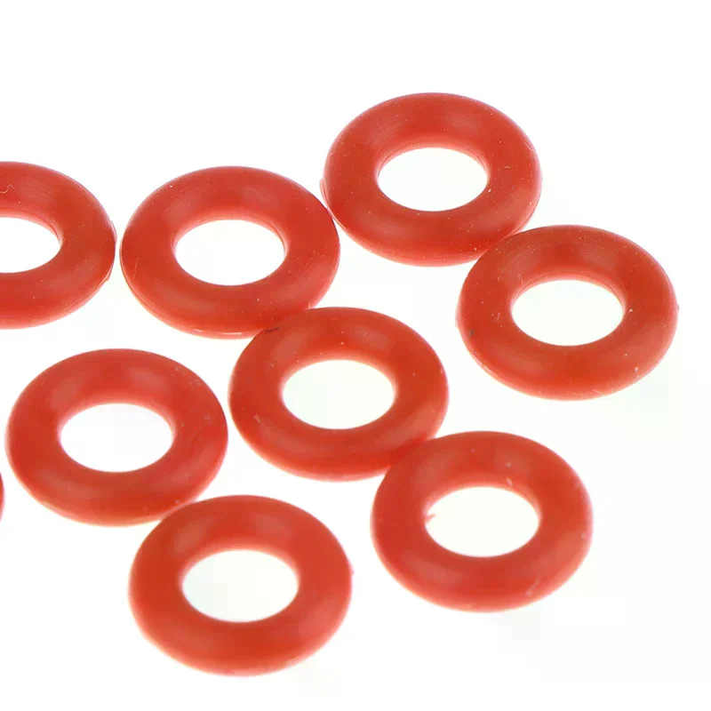 10 Pcs O-rings Food Grade Silicone For Coffee Machine Pressure Tube O Sealing Washer Red  Repair Box Assortment Kit
