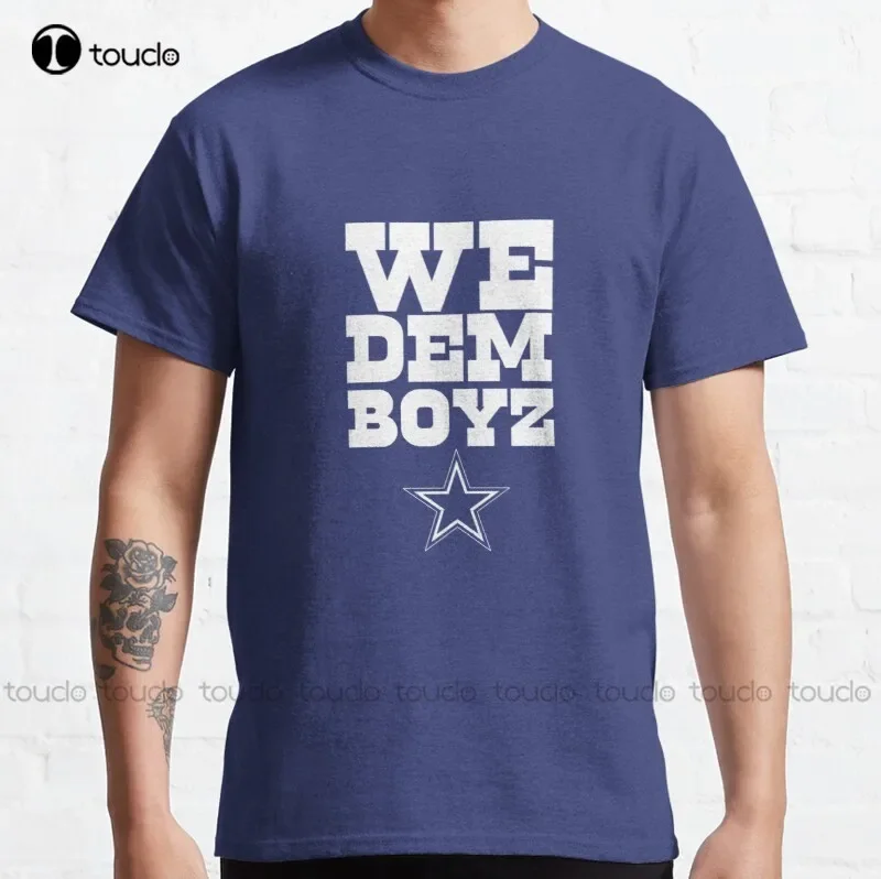 New We Dem Boyz White Classic Dallas Football T-Shirt Shirts For Men S-5XL tee shirts mens Unisex