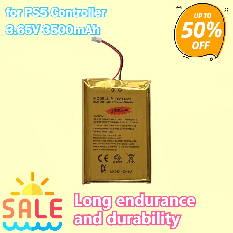 

New For Long Endurance and Durability Built-in Rechargeable Lithium Battery 3500/3000 Mah High Capacity for PS5 Controller