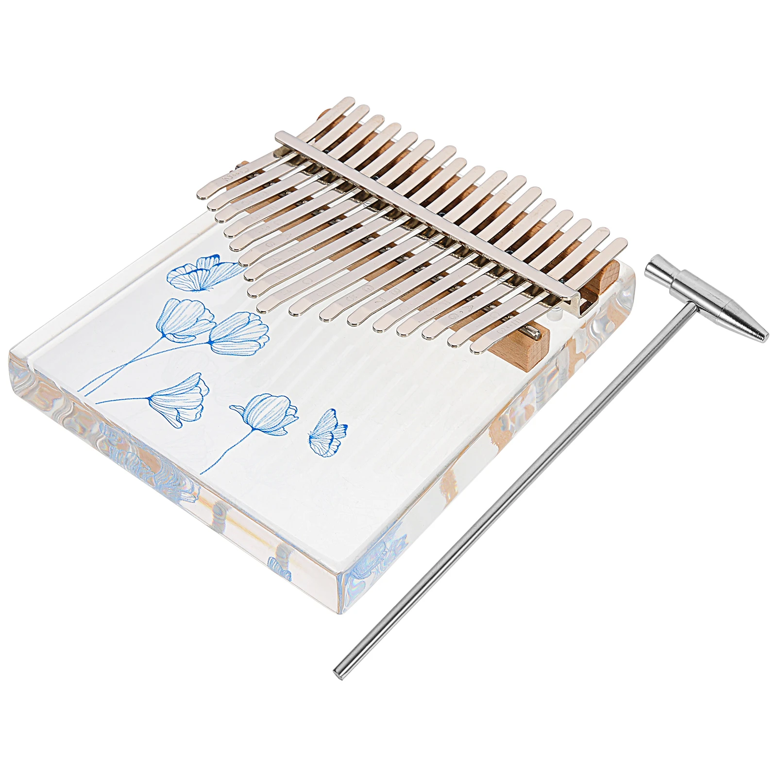 

1 set 1 Set Exquisite Mini Kalimba Thumb Piano Lightweight Finger Musical Instrument For Adults Beginners Creative Gift