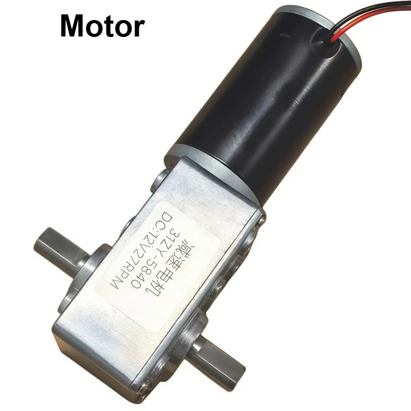 Double-axis Worm Gear Reducer Motor 31zy-5840  Power-off Self-lockingCW/CCW High-torque Miniature Metal Motor DC 12/24V