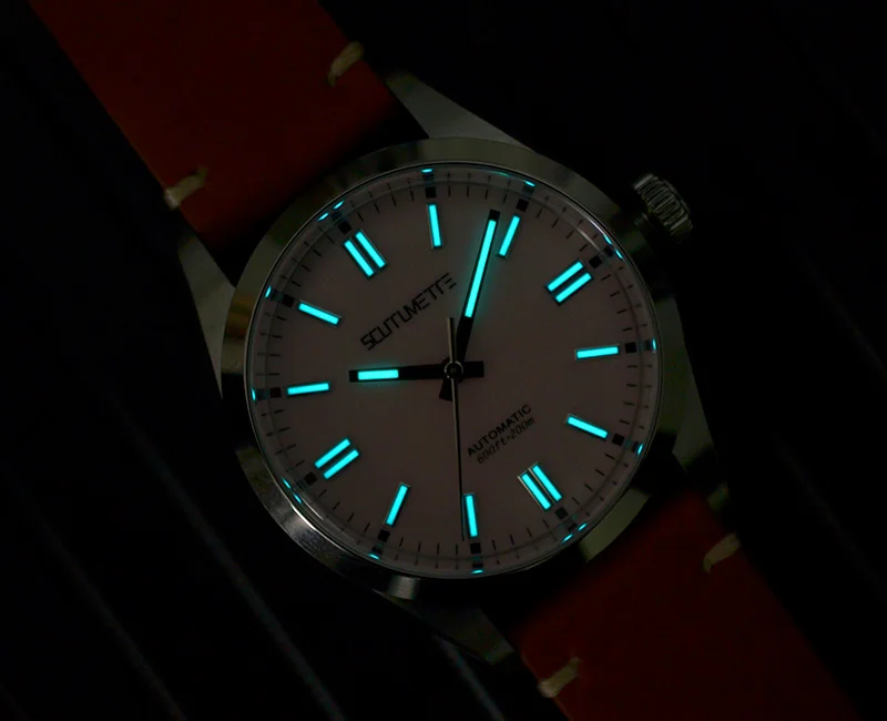 Scutumette S067 Klassische Herren-Automatikuhr mit festlichem Zifferblatt, luxuriöse Modeuhr, Edelstahl-Business-Armbanduhr als Geschenk – Detail 8