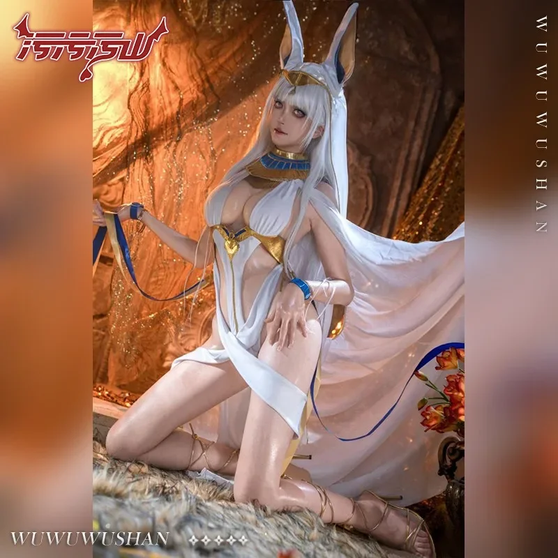 

Azur Lane Scylla косплей костюм сексуальное белое египетское платье Cos женские аниме наряды костюмы на Хэллоуин игры Scylla сексуальное нижнее белье