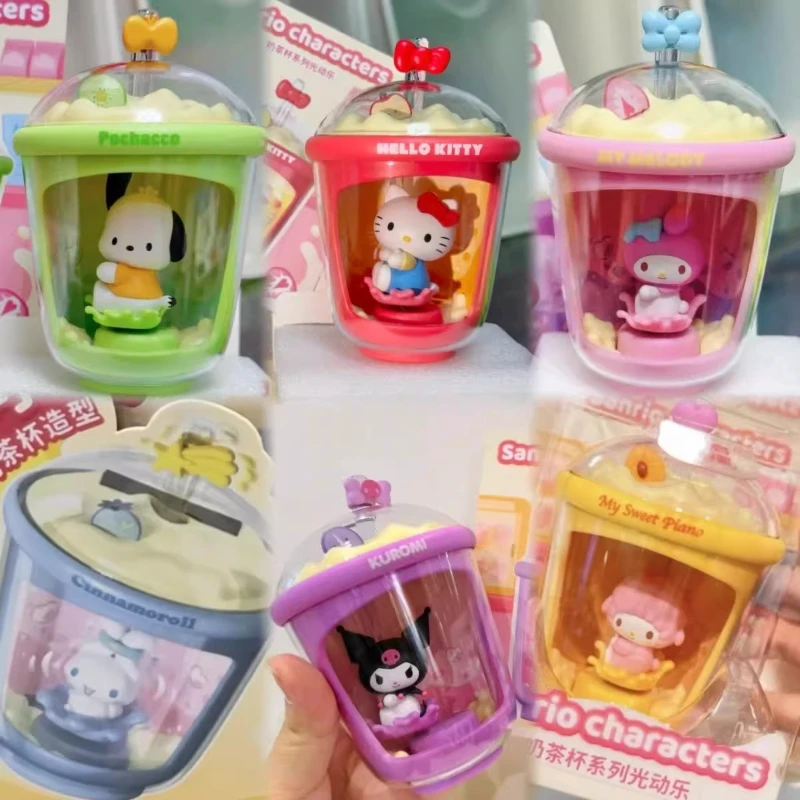 

Sanrio Milk Tea Cup Series Blind Box Surprises Mystery Boxes Trendy Toys Cute Dolls Anime Characters Collection Decoration Gifts