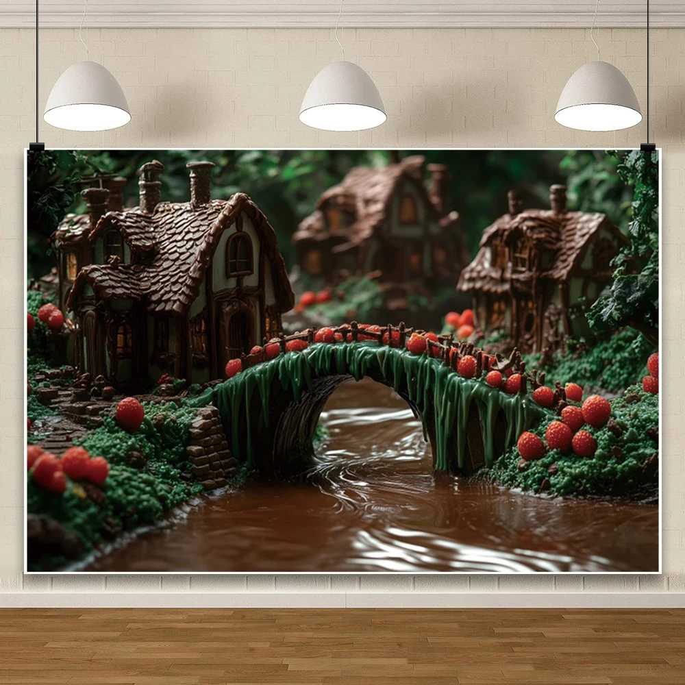 مزرعة بستان الميدان المشهد خلفية الأطفال في الهواء الطلق حفلة عيد ميلاد كعكة الجدول خلفية أبل الفراولة صور استوديو الدعائم