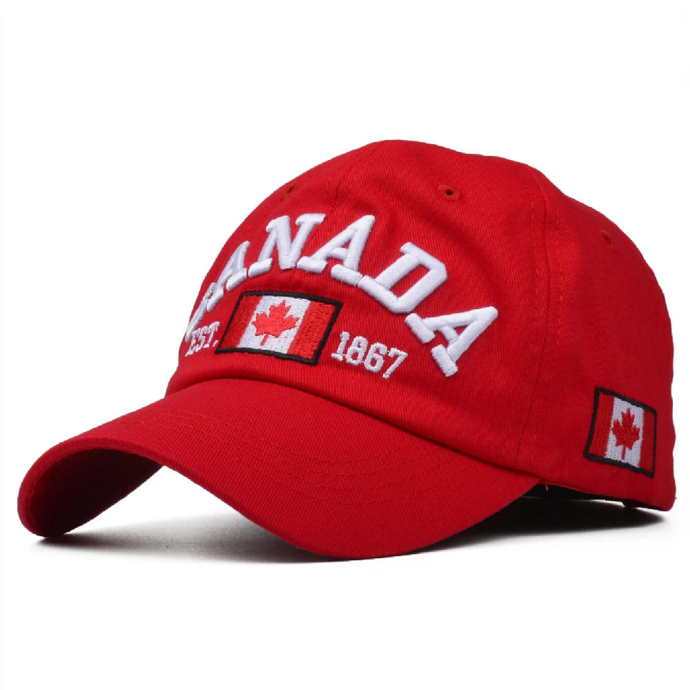 CANADA Letters Baseball Caps for Men Women Hip Hop Dad Hats Sun Outdoor Cotton Trucker Cap