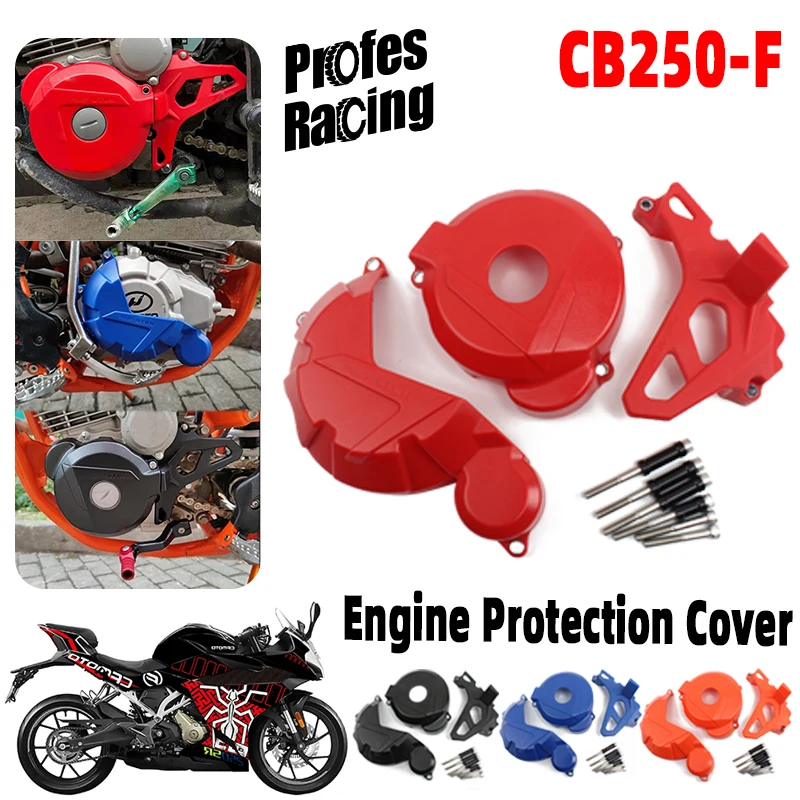 

Motorcycle Engine Protection Cover Clutch Cap Magneto Water Pump Guard Crankcase Ignition Protector Magnetic Motor CB250-F