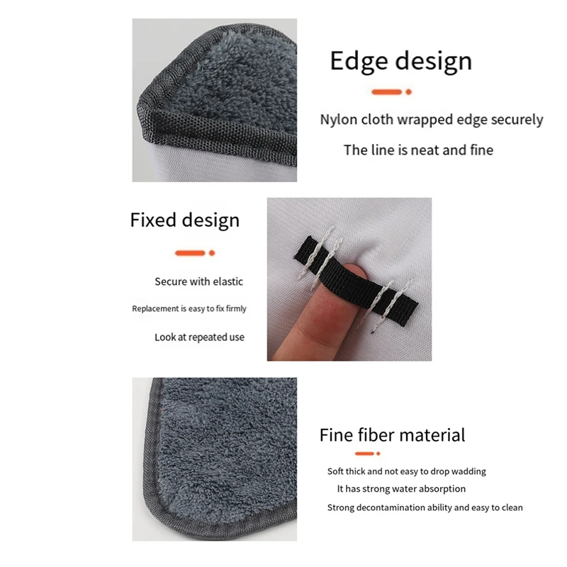 ممسحة القماش 10 قطعة مثلث ستوكات القماش ممسحة الغبار استبدال منصات الرأس الزجاج تنظيف ستوكات كنس الخرق الطابق