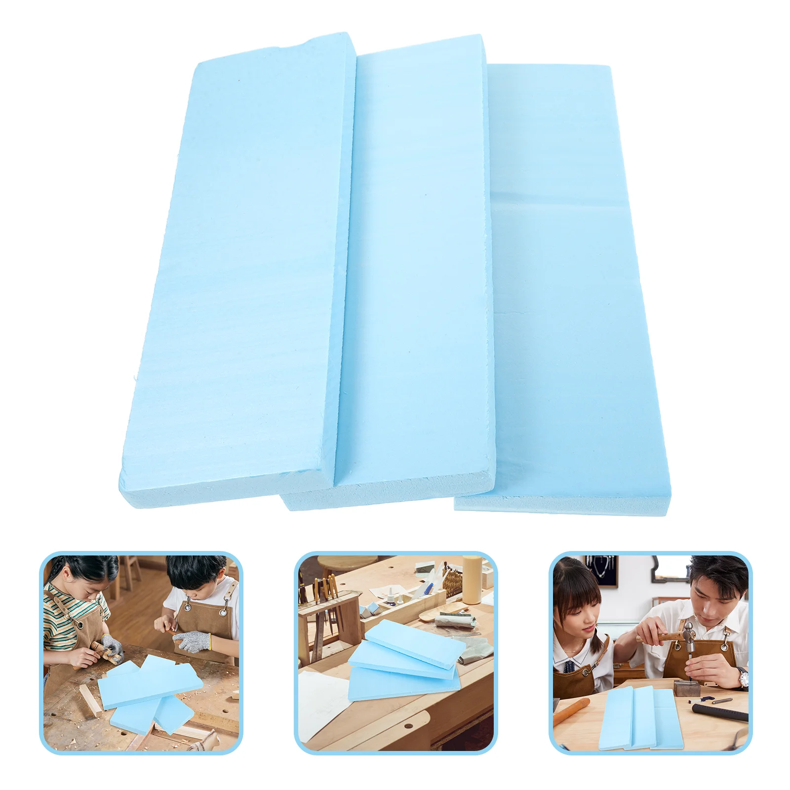 3 Pcs Scene Model Foam Xps Board Insulation Polystyrene Balm Making Material DIY Rectangle