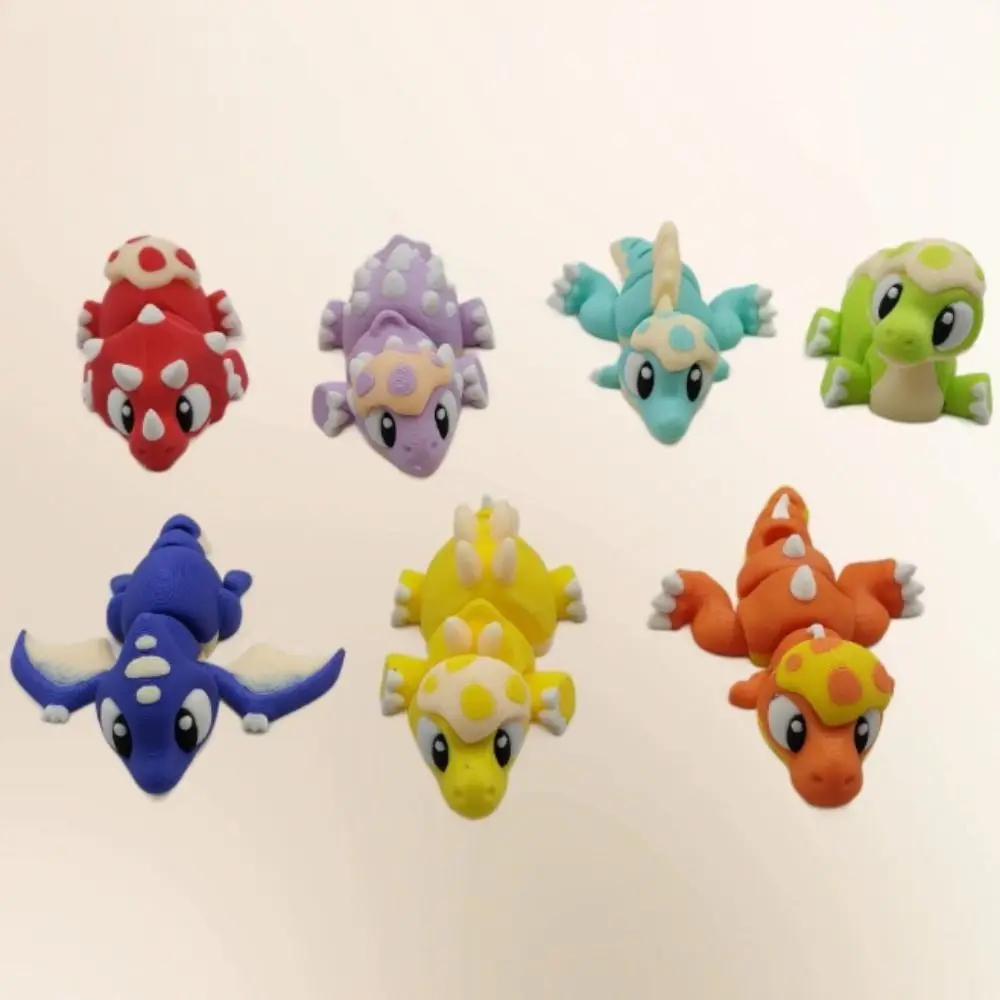 

Movable Joints 3D Printed Dragon Realistic Handicraft 3D Rotatable Articulated Dragon Cartoon Figurine