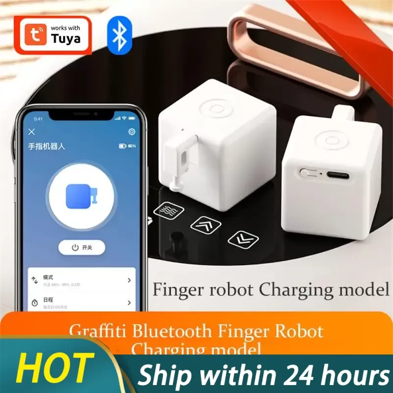 Tuya Smart Bluetooth Mesh Fingerbot Plus Switch Button Pusher Fingerbot Switch Smart Life Control Work With Alexa Google Home