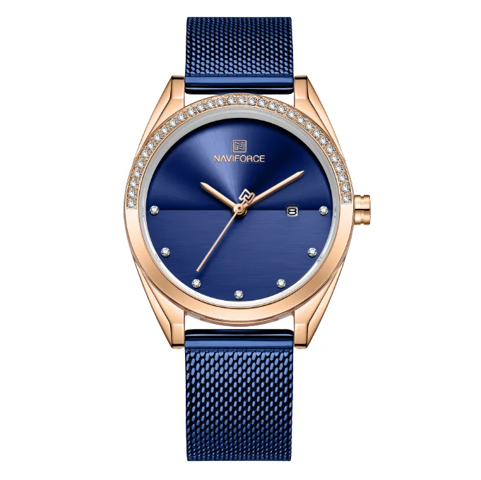 Waterproof Quartz Watch Calendar Watch Fashionable Mesh Strap Women's Watch New Style Practical and Versatile Quartz Watch