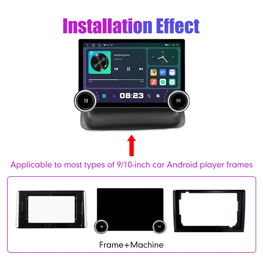 11.8 Inch 2K Double Knobs 2 Din Car Radio For Honda Rav4 2018-2020 Car Radio DVD Multimedia Video Player Android Auto Carplay