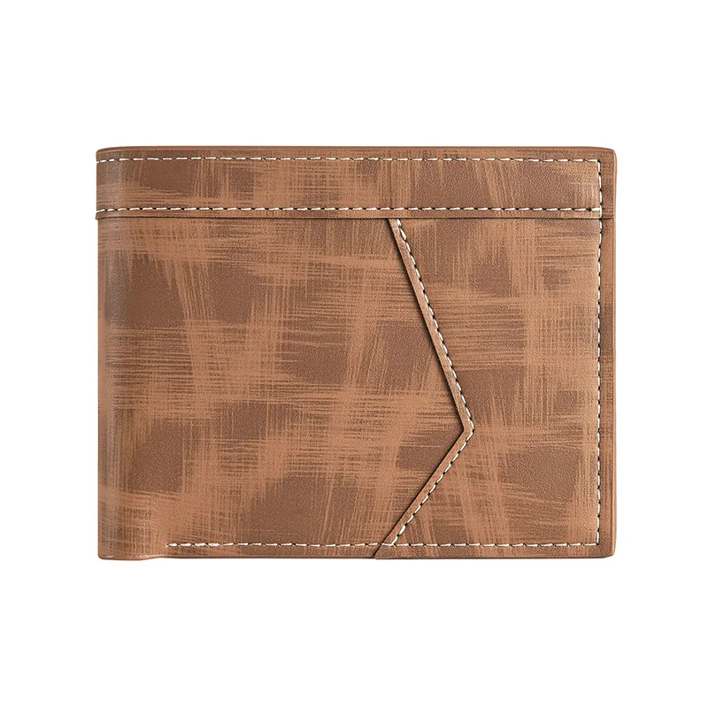 

New pattern Men's Wallet Short style business affairs PU leather High-capacity Multi card position Coin Purse Male