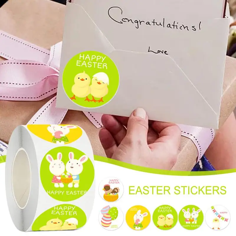 イースターデカールかわいい粘着ラベルイースター装飾パーティー用品ホリデーデカール絶妙なスクラップブックの装飾用