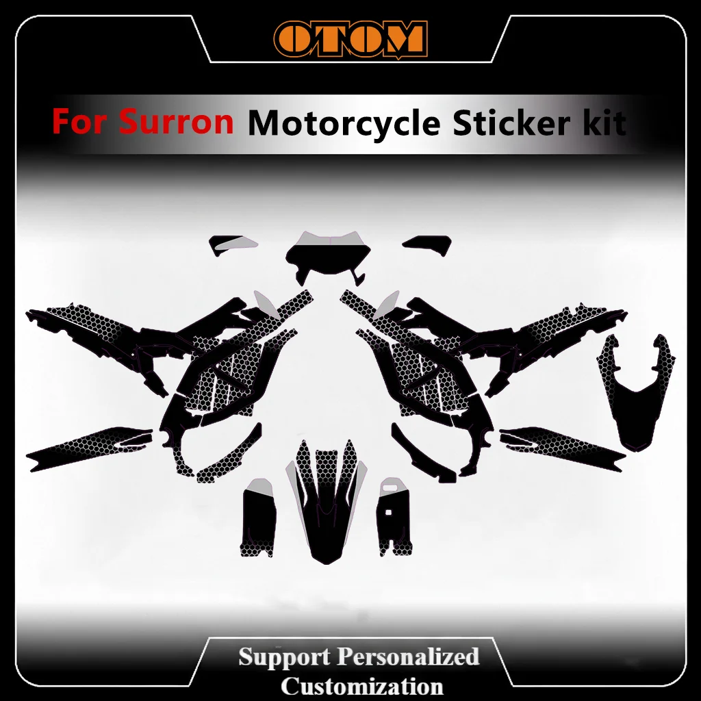 motocross-customize-full-sticker-kit-for-surron-ultra-bee-2023-2024-2025-holographic-chrome-glossy-graphic-background-decals