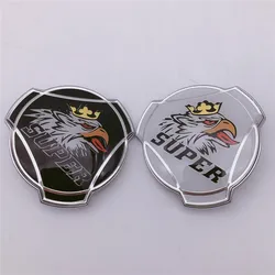 1PC New Styling Custom Black / White Super Griffin Logo For Scania Truck Car Front Inserted Plastic Emblem Badge 1401610