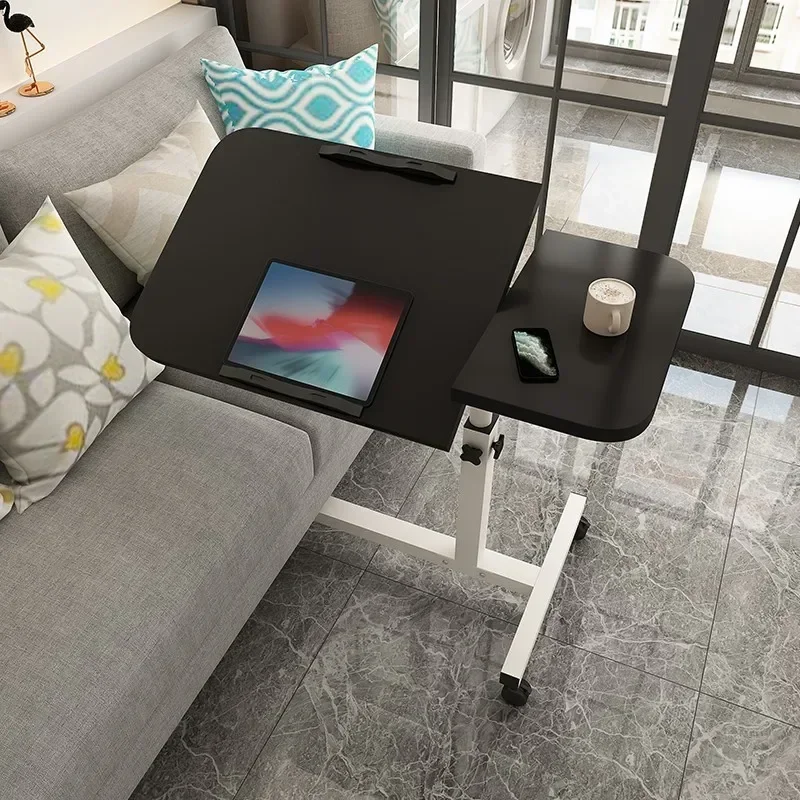 Mobile lifting bedside table Laptop computer table Standing office Lifting speech table