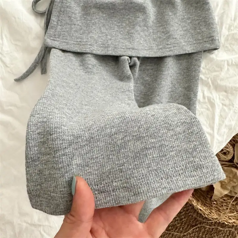 2026 Herbst 1-6 Jahre Mädchen Schlaghosen BELLBELL Kleinkind Mädchen Fake Two-Piece Schlaghosen – Detail 15