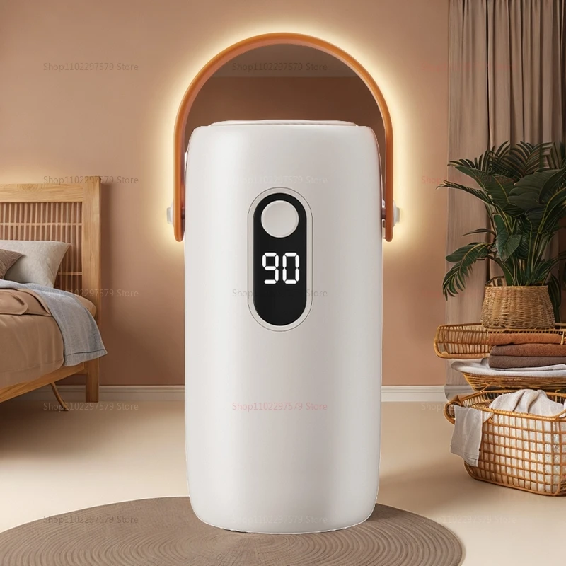Secador de ropa portátil, secadora portátil para apartamentos, viajes en casa, vehículos recreativos, mini secadora de ropa eléctrica plegable compacta con bolsa secadora